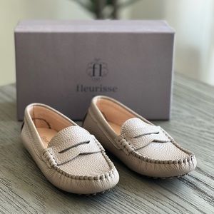 FLEURISSE KIDS LEATHER LOAFER MOCCASIN SHOES